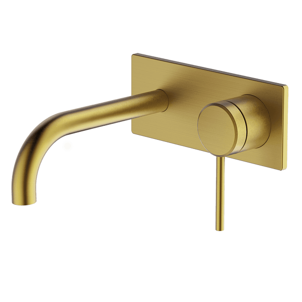 Gareth Ashton Poco Wall Basin Set 165mm Brushed Brass