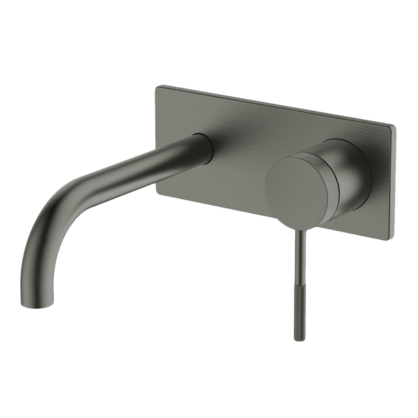 Gareth Ashton Poco Knurled Wall Basin Set 165mm Gunmetal