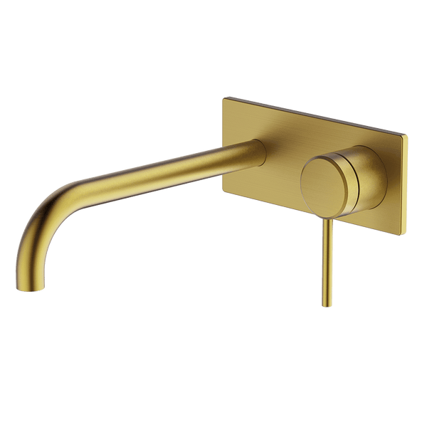 Gareth Ashton Poco Wall Basin Set 220mm Brushed Brass