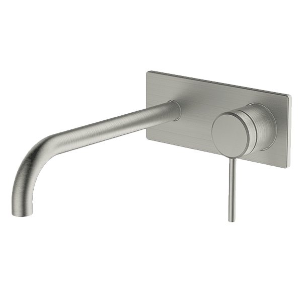 Gareth Ashton Poco Wall Basin Set 220mm Brushed Nickel