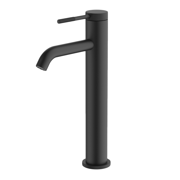 Gareth Ashton Poco Knurled High Basin Mixer Black