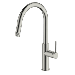 Gareth Ashton Poco Pull Out Kitchen Mixer Brushed Nickel Lead Free