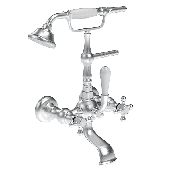 Armando Vicario Provincial Wall Mounted Bath Filler Brushed Nickel