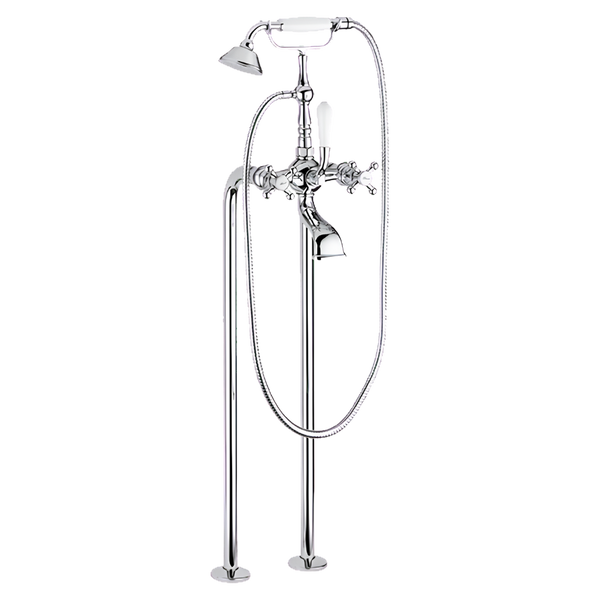 Armando Vicario Provincial Floor Mounted Bath Filler Chrome
