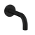Armando Vicario Piazza Wall Mounted Bath Spout Round 202mm Black