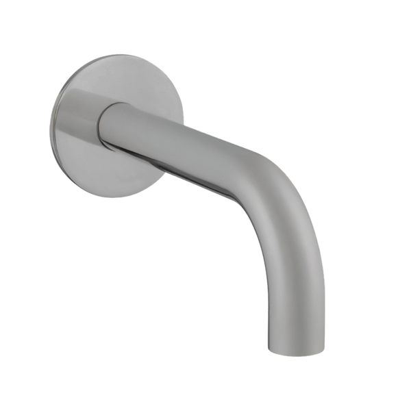 Armando Vicario Piazza Wall Mounted Bath Spout Round 202mm Brushed Nickel