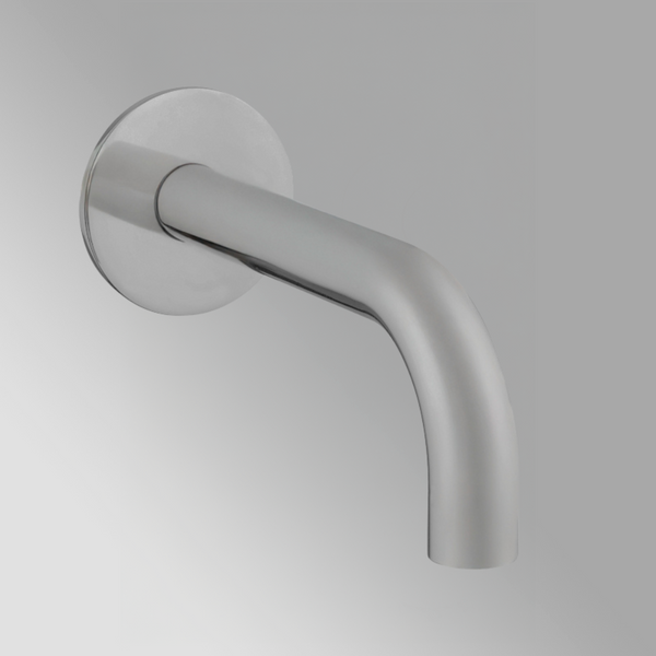 Armando Vicario Piazza Wall Mounted Bath Spout Round 202mm Brushed Nickel