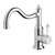 Phoenix Nostalgia Sink Mixer 220mm Shepherds Crook Chrome White