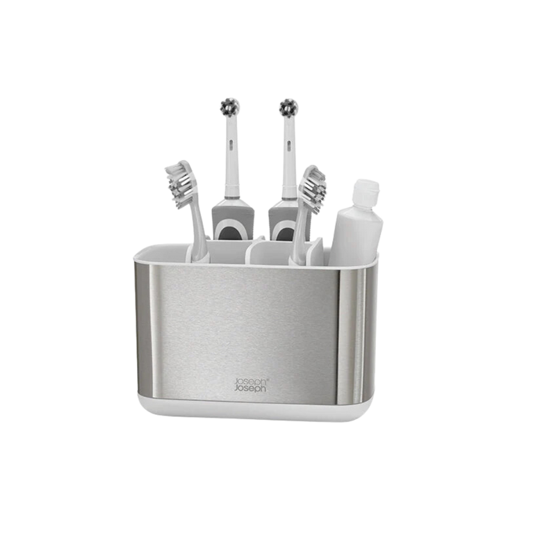 EasyStore Steel Large Toothbrush Holder