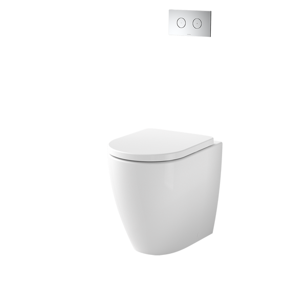 Caroma Urbane II CleanFlush Compact Invisi Series II Wall Faced Toilet Suite