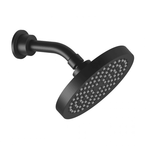 Phoenix Pina Shower Arm & 150mm Round Rose Matte Black