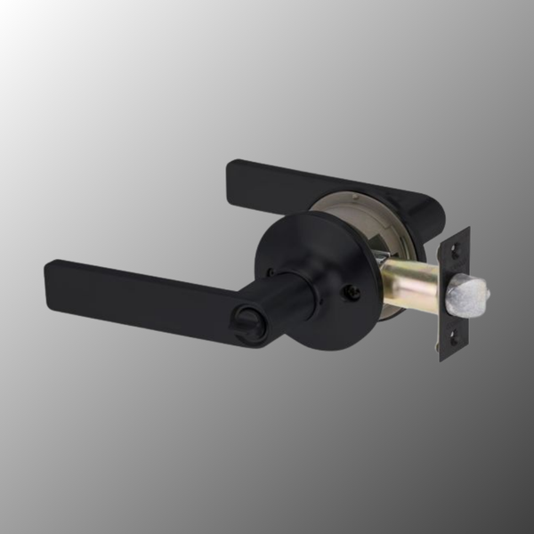 Lockwood Symmetry Entrance Set Lever 3 TP Matte Black