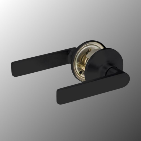 Lockwood Symmetry Passage Set Lever 3 TP Matte Black