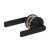 Lockwood Symmetry Passage Set Lever 3 TP Matte Black
