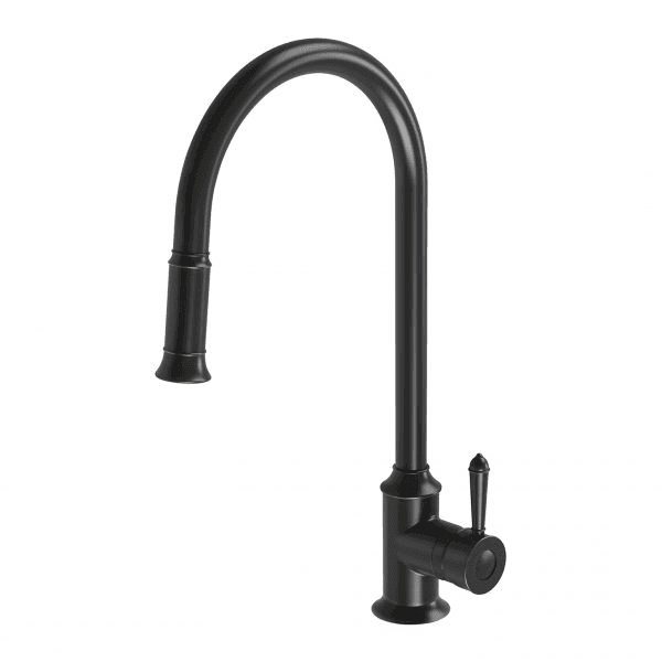 Nostalgia Pull Out Sink Mixer 230mm Antique Black