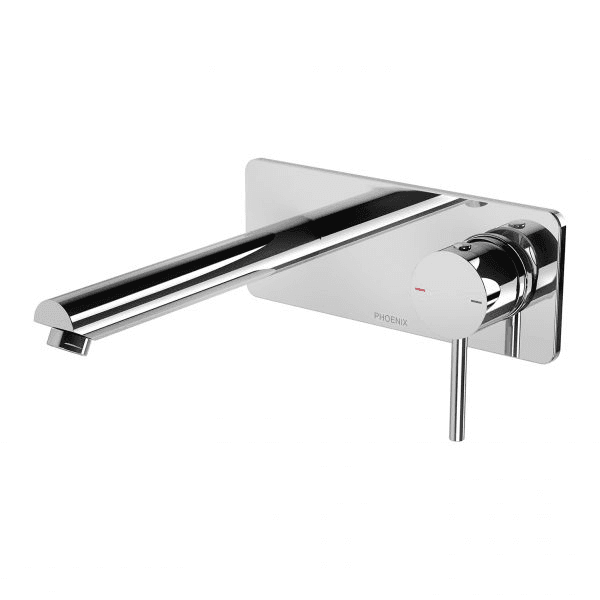 Phoenix Pina Wall Basin / Bath Mixer Set 180mm (Trim Kit Only) Chrome