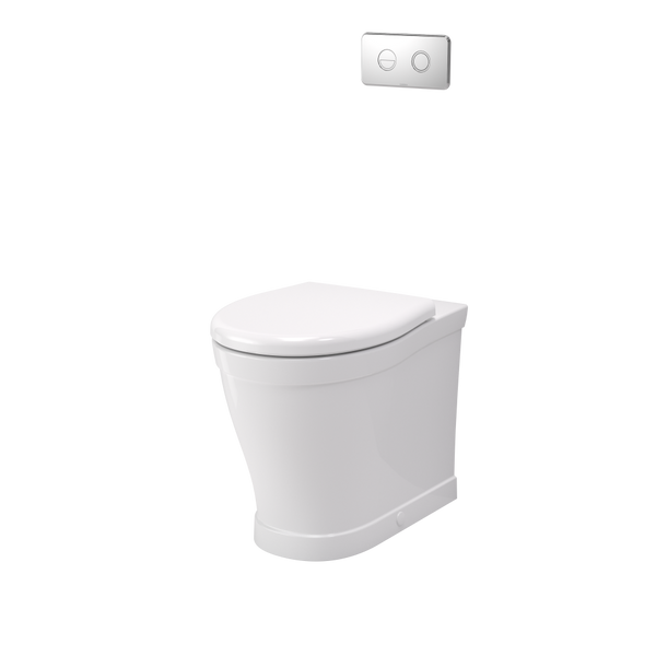 Caroma Riviere Cleanflush Invisi Series II Wall Faced Suite White