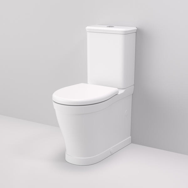 Caroma Riviere Cleanflush Wall Faced Close Coupled Toilet Suite Matte White
