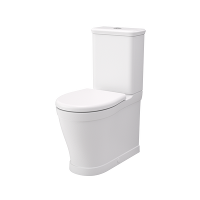 Caroma Riviere Cleanflush Wall Faced Close Coupled Back Entry Suite Matte White