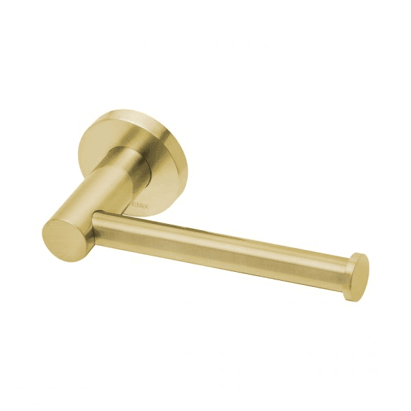 Radii Toilet Roll Holder Round Plate Brushed Gold