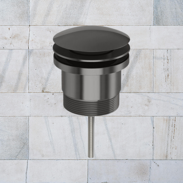 Phoenix 40mm Dome Pop Up Universal Waste Brushed Carbon