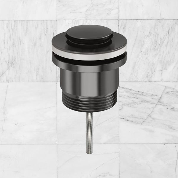 Phoenix 40mm Flat Pop Up Universal Waste Brushed Carbon