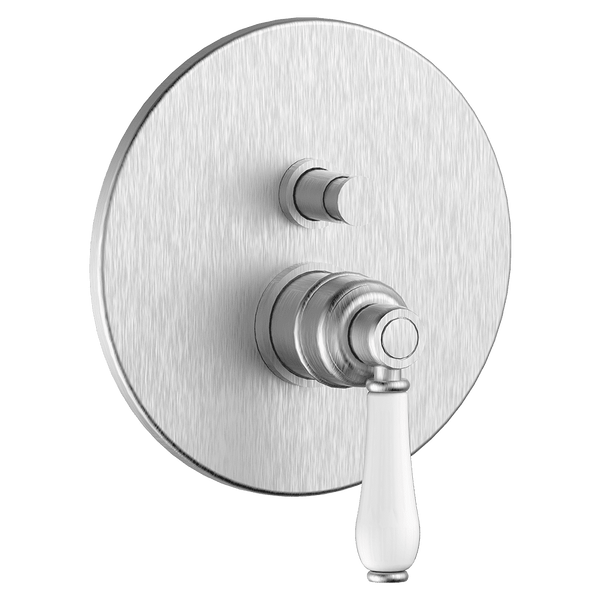 Armando Vicario Provincial Wall Mounted Diverter Mixer Brushed Nickel