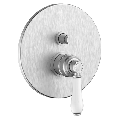 Armando Vicario Provincial Wall Mounted Diverter Mixer Brushed Nickel