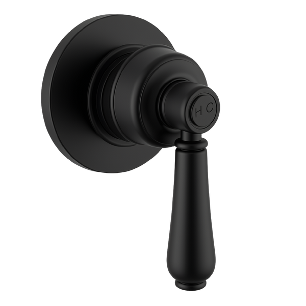 Armando Vicario Provincial Shower Wall Mixer (Trim Kit Only) Black Lead Free