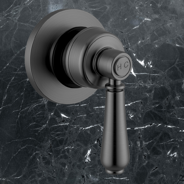 Armando Vicario Provincial Shower Wall Mixer (Trim Kit Only) Black Brushed Nickel Lead Free