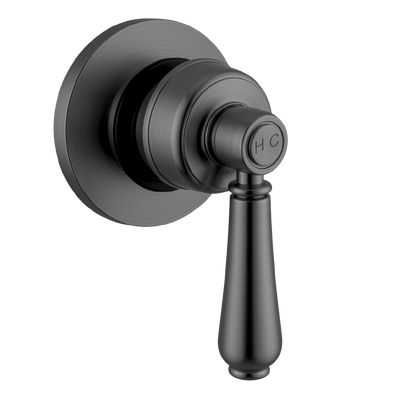 Armando Vicario Provincial Shower Wall Mixer (Trim Kit Only) Black Brushed Nickel Lead Free