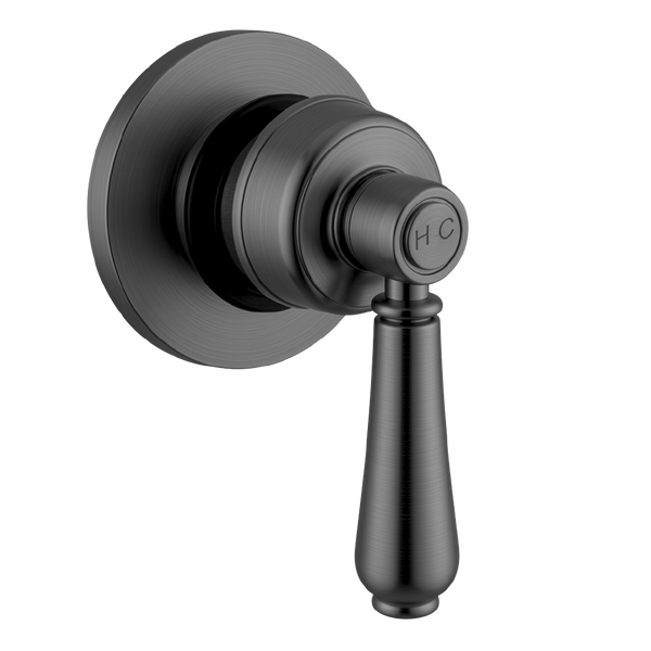 Armando Vicario Provincial Shower Wall Mixer (Trim Kit Only) Black Brushed Nickel Lead Free