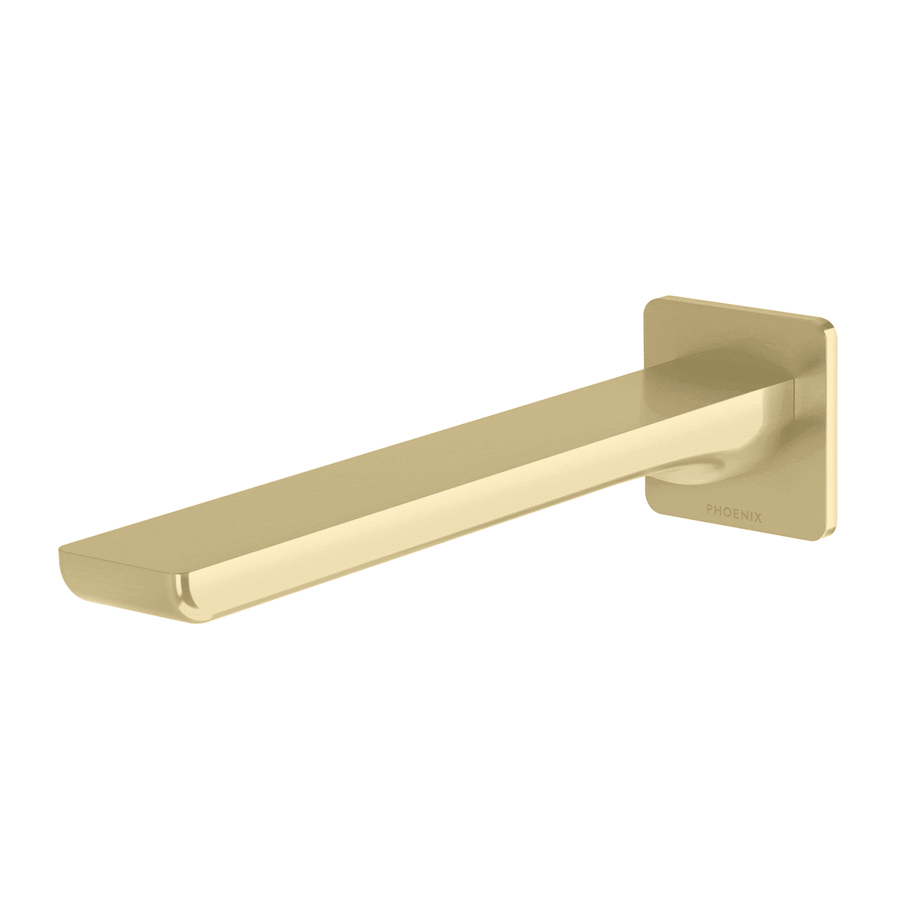 Gloss MKII Wall Basin / Bath Outlet 200mm  Brushed Gold