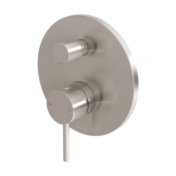 Phoenix Pina Shower / Bath Diverter Mixer (Trim Kit Only) Brushed Nickel