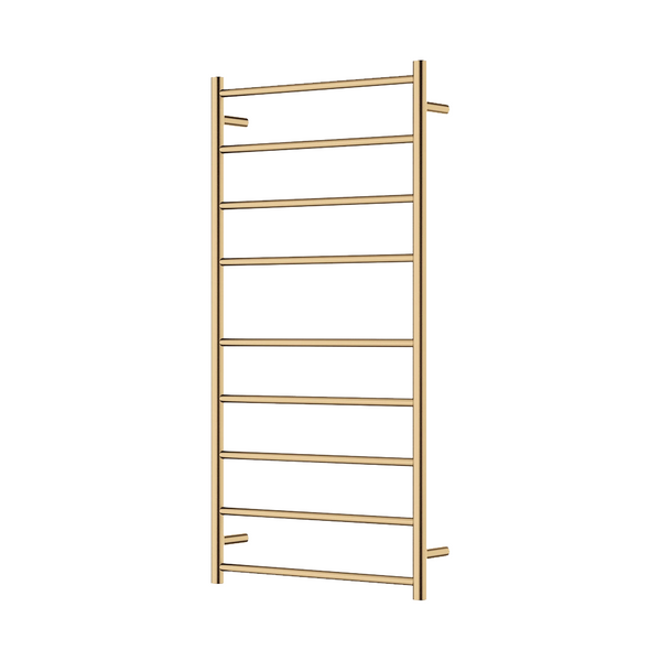 Fienza Isabella Heated Towel Rail 600 x 1200mm Urban Brass