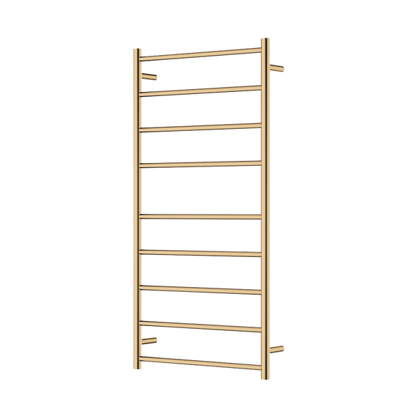 Fienza Isabella Heated Towel Rail 600 x 1200mm Urban Brass