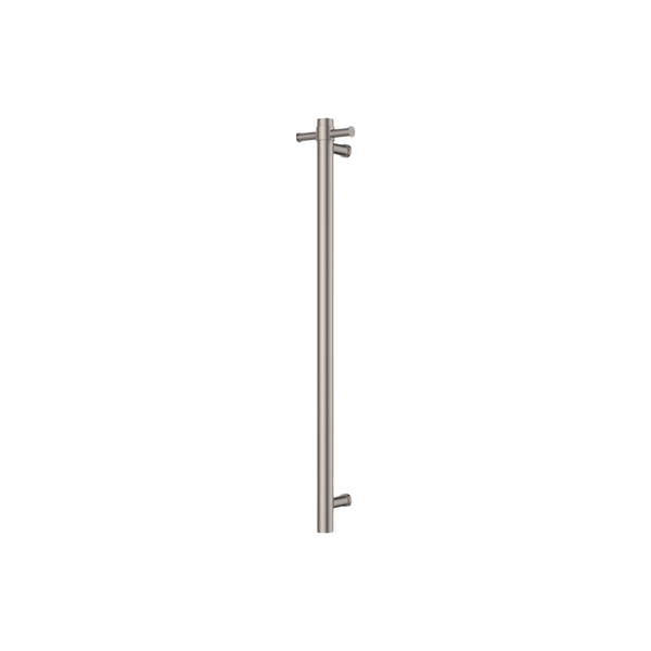 Fienza Isabella Vertical Heated Towel Rail 100 x 900mm Brushed Nickel