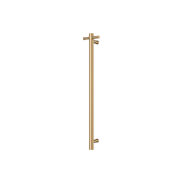 Fienza Isabella Vertical Heated Towel Rail 100 x 900mm Urban Brass