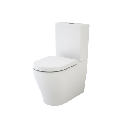 Caroma Luna Wall Faced Toilet Suite (Back Entry) White