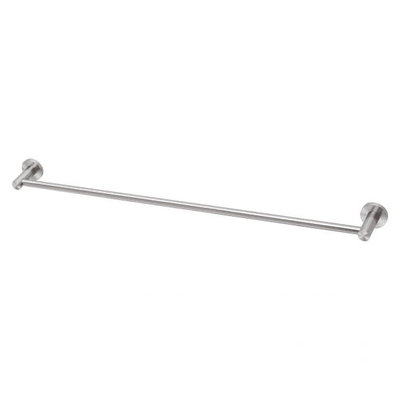 Phoenix Radii SS 316 Single Towel Rail Round Plate 800mm Stainless Steel