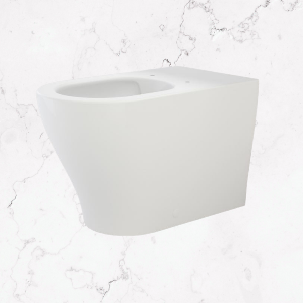 Caroma Luna Cleanflush Wall Faced Back Inlet Pan White