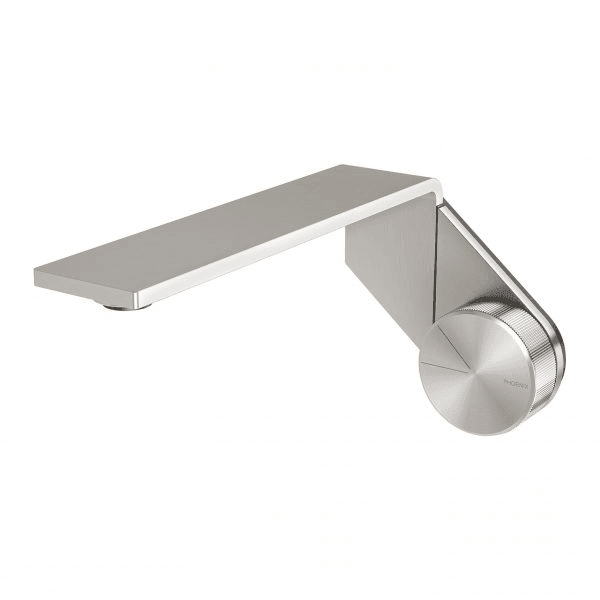 Phoenix Axia Wall Basin / Bath Mixer Set 200mm Brushed Nickel