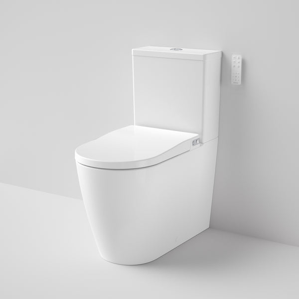 Caroma Urbane II Bidet Cleanflush Wall Faced Close Coupled Bottom Inlet Toilet Suite