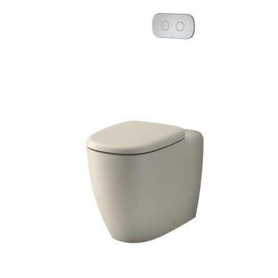 Caroma Contura II Cleanflush Invisi Series II Wall Faced Suite Clay
