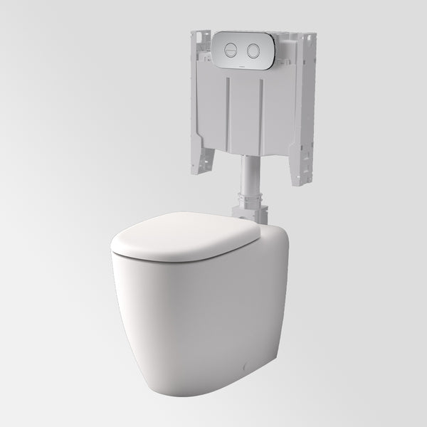 Caroma Contura II Cleanflush Invisi Series II Wall Faced Suite Matte White