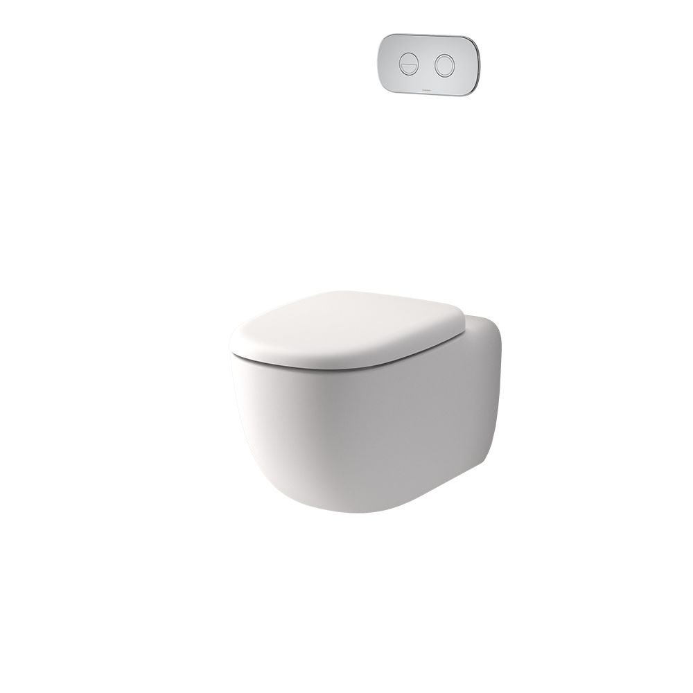 Embrace natural luxury with the Caroma Contura Collection - sculptural design with an organic simplicity to create a sense of subtle indulgence for your Bathroom.Features Caroma CleanFlush rimless technology is a patented Australian design that provides a whole bowl clean with no splashback GermGard protection is a uni