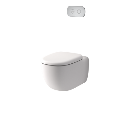 Caroma Contura II Cleanflush Wall Hung Invisi Series II Suite GermGard Matte White