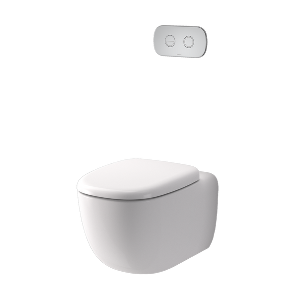 Caroma Contura II Cleanflush Wall Hung Invisi Series II Suite GermGard White