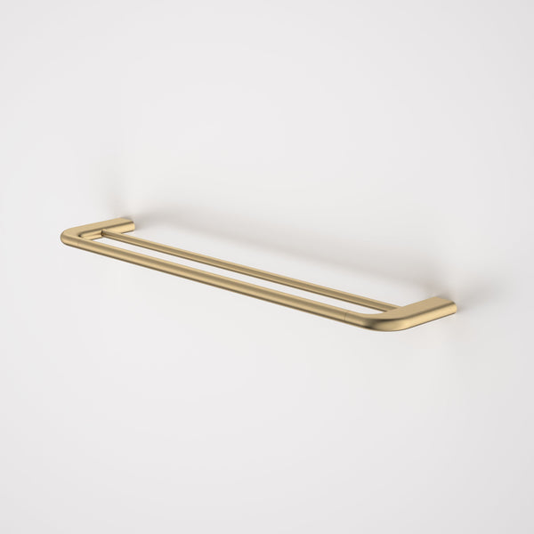 Caroma Contura II 620mm Double Towel Rail Brushed Brass