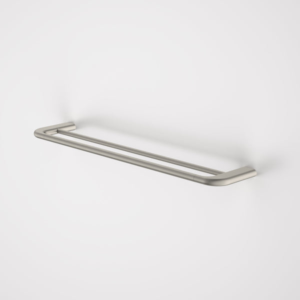 Caroma Contura II 620mm Double Towel Rail Brushed Nickel